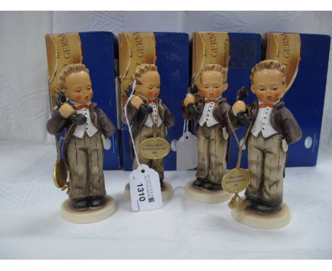 Hummel 'Chef Hello', final issue 2001 figurines x 4, with boxes (4)Figures good condition, boxes a/f.