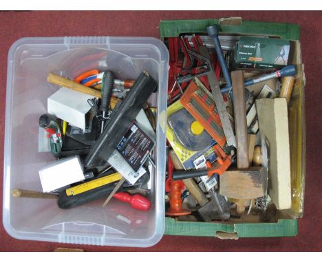 Tools - corner clamps, RST trowel, rulers, axe, etc:- Two Boxes.