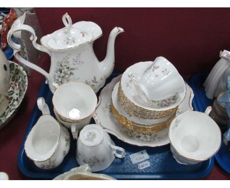 Royal Albert 'Haworth' Tea/Coffee Service, of twenty-one pieces, including coffee pot.
