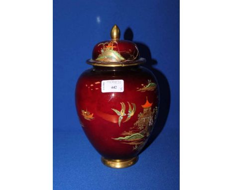 CARLTON WARE JAR WITH COVERcover repaired, Carlton ware square dish, along with three plaques 