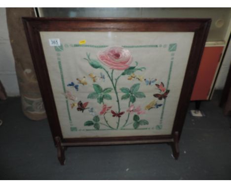Embroidered Fire Screen 