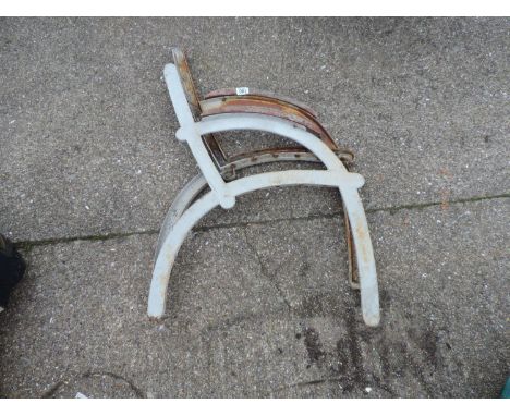 Pair of Metal Bench Ends 