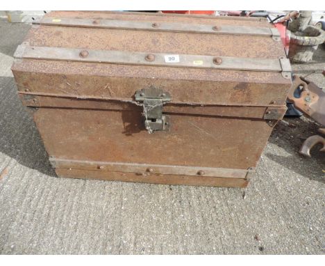 Metal Bound Dome Top Trunk 