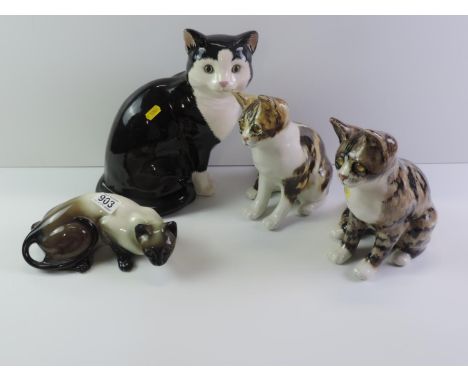 Ceramic Cat Ornaments to include Winstanley 