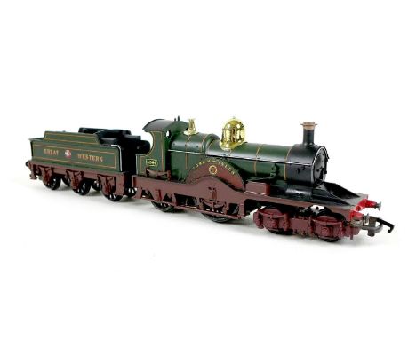 A Tri-ang OO gauge 4-2-2 tank locomotive, 'Lord of the Isles', Great Western green livery, plate 3046, model R.354S, with smo