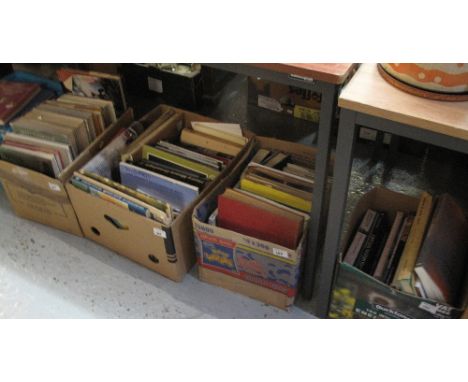 Four boxes of assorted books on Art to include; Dictionary of Artists 1760-1893, other art books including War Paint and Shar
