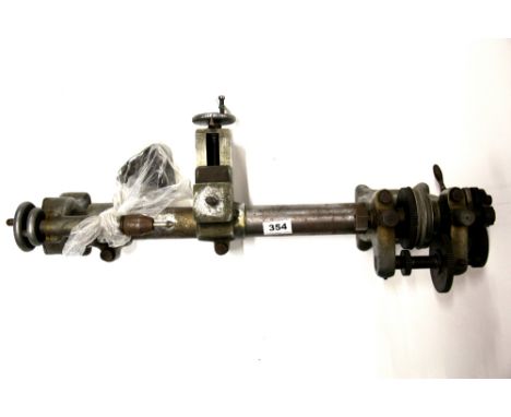A vintage hand operated lathe.