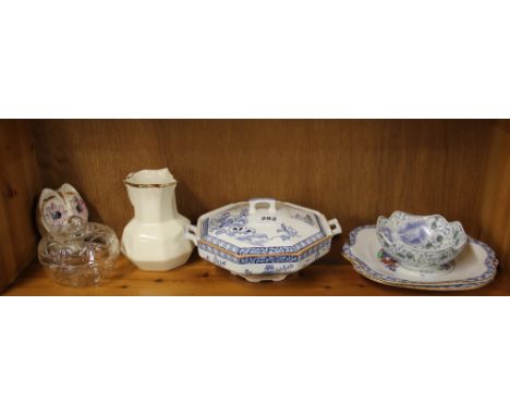 A Woods ware vintage tureen and a quantity of other items.