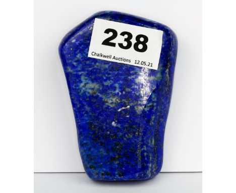 A large unmounted lapis lazuli boulder, 9 x 6.5 x 3cm, approx. 285gr.