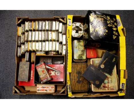 A quantity of vintage collectors tins.