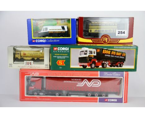 A group of die cast model vehicles.
