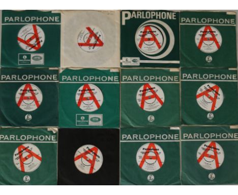 ADAM FAITH - RED/WHITE 7" PARLOPHONE DEMOS - Fab collection of 19 x demonstration sevens. Titles include Stop Feeling Sorry F