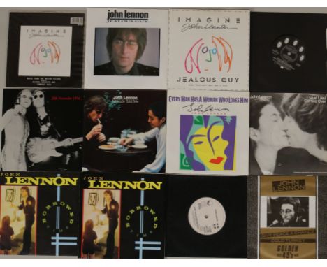 JOHN LENNON & RELATED - UK 7" - Lovely pack of 16 x (mainly) picture sleeve 7" releases. Titles include Imagine (RP 6199 limi