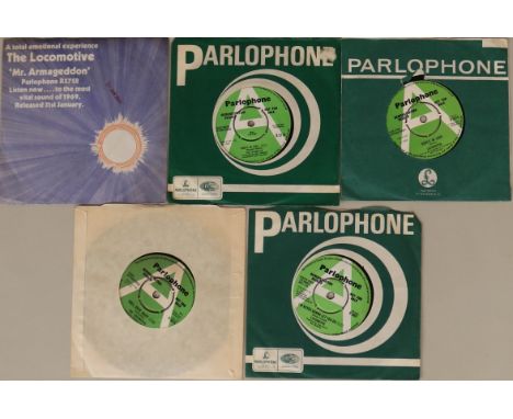 THE LOCOMOTIVE - PARLOPHONE 7" DEMOS - Going at full steam with this mega bundle of 5 x green/white demo 7". Titles are Rudi'