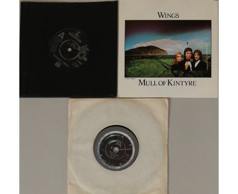 WINGS / PAUL MCCARTNEY 7" DEMOS - Three Wings demo records here. To include Goodnight Tonight (R 6023, push through centre, 7