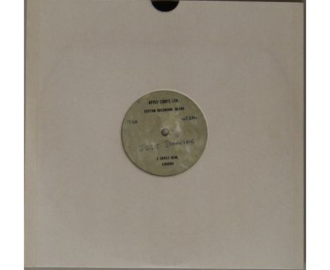 DONOVAN - APPLE ACETATE - A one off, thought to be unreleased Apple single sided 10" acetate (7" recording on 10" disc) of a 