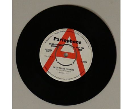 THE BEATLES - I WANT TO HOLD YOUR HAND - UK 7" DEMO - The original Parlophone UK 7" demonstration copy of I Want To Hold Your