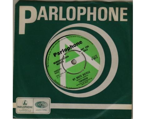 TOMORROW - MY WHITE BICYCLE (R 5813 PARLOPHONE 7" DEMO) - Extremely clean UK green/white label demonstration copy of this Psy