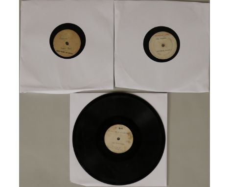 50s/60s/R&R - 10" ACETATES - Another incredible chance to acquire extremely seldom seen acetate recordings with 3 x aluminium
