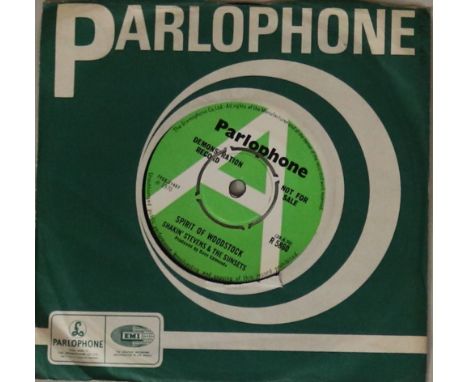 SHAKIN' STEVENS & THE SUNSETS - SPIRIT OF WOODSTOCK (R 5860 PARLOPHONE 7" DEMO) - The debut cut from the Welsh R&R revivalist