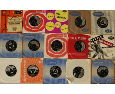 LONDON (UK) - STOCK 7" - Mega collection of around 140 x 7" loaded with R&R shakers! Artists/titles/cat. numbers include The 
