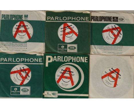 THE HOLLIES - RED/WHITE PARLOPHONE 7" DEMOS - Mega selection of 6 x seldom seen original UK demonstration 7". Titles are Bus 