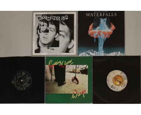 PAUL MCCARTNEY & WINGS - UK 7" DEMOS - Expert bundle of 5 x demonstration 7" releases. Titles are Waterfalls (R 6037 - Ex+/VG