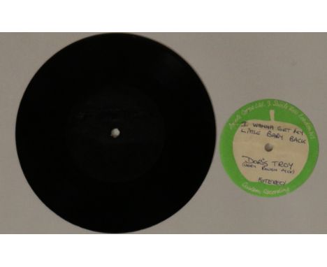 DORIS TROY - I WANNA GET MY LITTLE BABY BACK - APPLE 7" ACETATE - A very early version of the 1970 classic - this single side