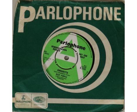 DEEP PURPLE - EMMARETTA (R 5763 PARLOPHONE 7" DEMO) - Great condition early UK green/white demo (R 5763). The record is in ac