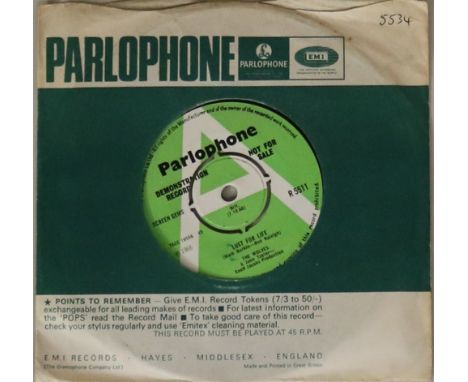 THE WOLVES - LUST FOR LIFE (R 5511 PARLOPHONE 7" DEMO) - Wicked slice of British psych from 1966 with this fuzzed out organ l