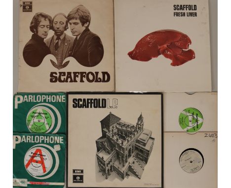THE SCAFFOLD & RELATED - 7" (DEMOS) & LPs - Ace collection of 17 x 7", 13 of which are demonstration copies and 3 x LPs. Albu
