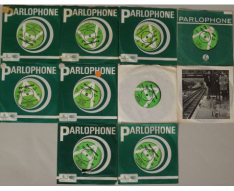 PARLOPHONE 7" DEMOS - PSYCH/PROG/ROCK - LATE 60s/70s - Killer selection of 10 x green/white demonstration 45s. Artists/titles