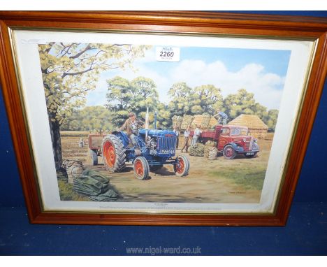 A framed Print by Trevor Mitchell 'The Post War Major'.