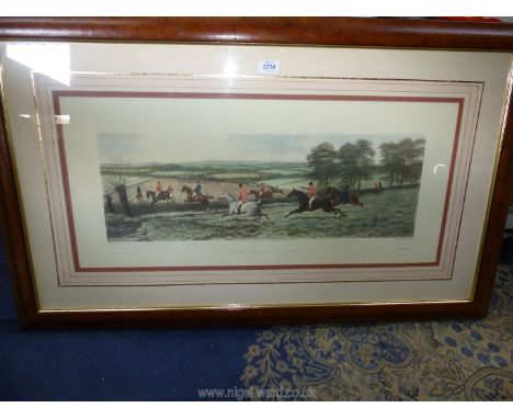 A hunting print titled 'From Scent to View'. 