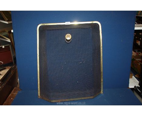 A Brass fireguard, 20 1/2'' wide x 24'' high.