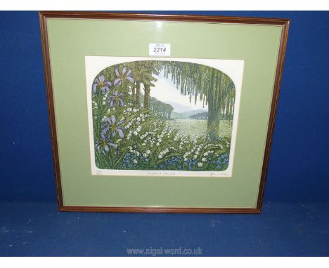 A Limited Edition (238/250) lithograph, signed in pencil by Stephen Whittle and titled 'Lakeland Flowers'.