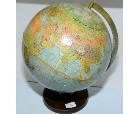 Philip's' world globe on wooden stand