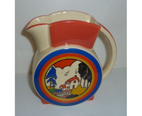 Staffordshire Burslem Clarice Cliff style jug