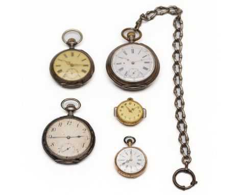 Eden, 18 kt. gouden horlogekast, voor een polshorloge in het model van een zakhorloge. De achterzijde met bloemen in roodgoud