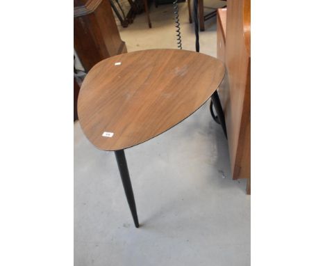 A 1970s occasional table, plectrum form