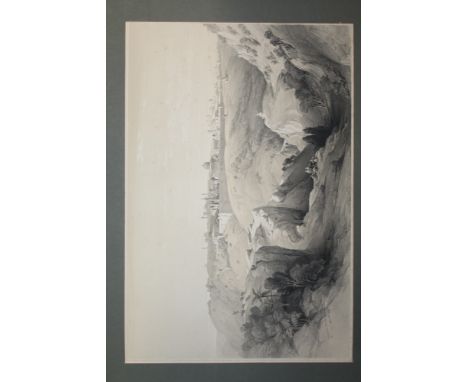 After David Roberts (1776 - 1864), lithograph - Jerusalem from the mount of Olives, signed and dated 1839 to the plate, 33cm 