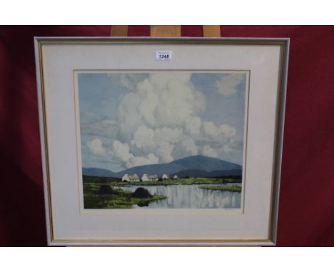 *Paul Henry (1876 - 1958), signed print - Connemara landscape, with Fine Art Trade Guild blindstamp, published by Stacey of L