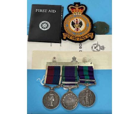 General Service 1918-62 Medal (QEII), 1 clasp, Malaya, awarded to '1922703 CPL. R. W. Wealleans RAF., Campaign Service Medal 