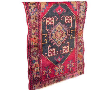 Hand knotted Persian carpet, 4.05 by 1.16.