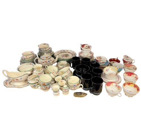 Collection of Spode Chinese Rose, Paragon teawares, etc.