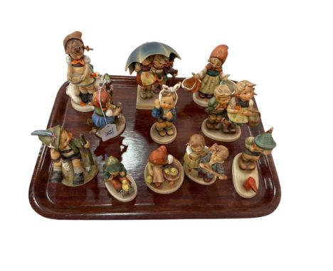 Eleven Hummel figures and groups.