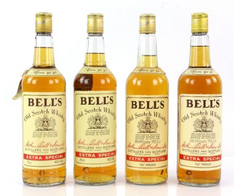 Eight bottles of Bell’s Extra Special Late, 1970s Blended Scotch Whisky, 26 2/3 ounces (8)