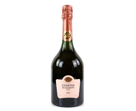 One bottle of Comtes de Champagne, Tattinger, Rose Champagne, 2006 vintage 