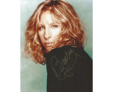 Barbra Streisand signed 10 x 8 colour Music Promo Portrait Photo, from in person collection autographed at New York 2014. Goo