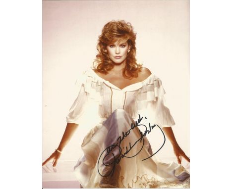 Priscilla Presley signed 10 x 8 colour Photoshoot Portrait Photo, from in person collection autographed at Theatre London 201